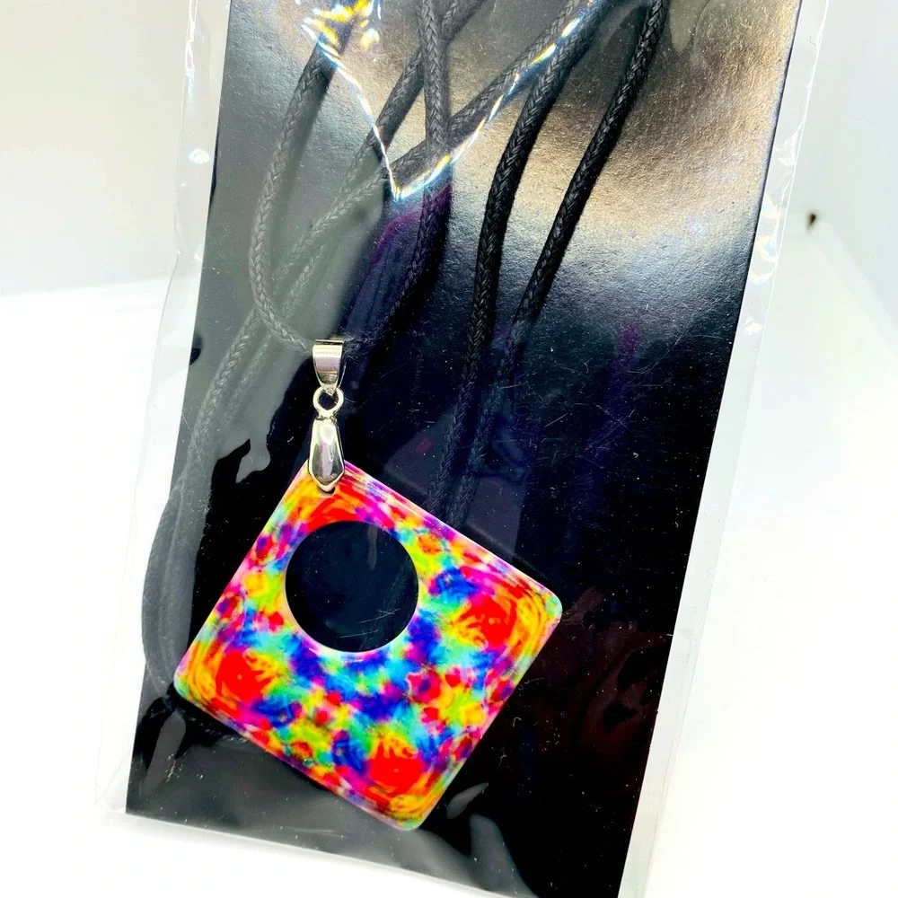 Eyeglass holder tie dye multi color Brilliant